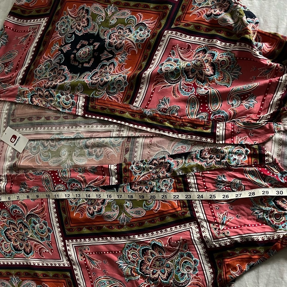 Daytrip Colorful Paisley Floral Batwing Dolman Sleeve Kimono Cardigan Sz Med NWT - Picture 9 of 12